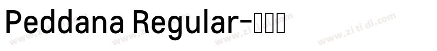 Peddana Regular字体转换